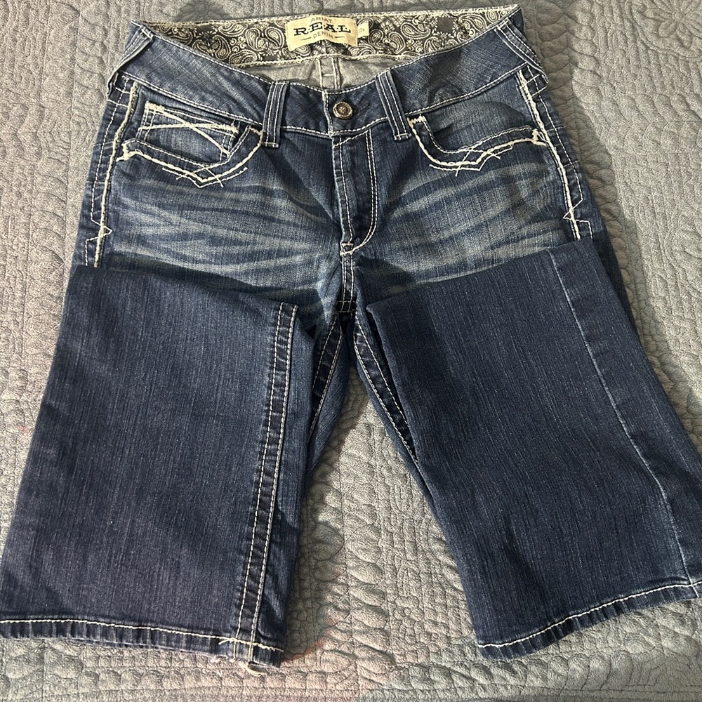 Ariat Blue Ankle Cropped Jeans